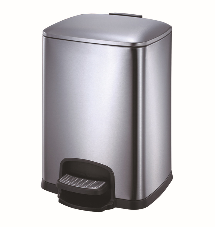 Precio de fábrica nuevo cubo de pie con pedal de acero inoxidable para habitación de hotel (30 L/KL-027)