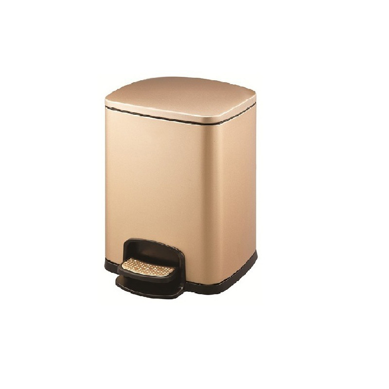 Hotel Papelera Pedal Antihuellas Cuadrada (40 L) Kl-026