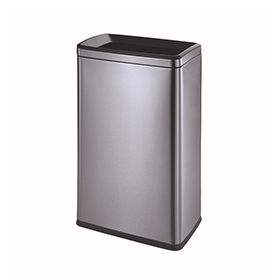 Papelera cuadrada de acero inoxidable de alta calidad para Hotel (40 L) Kl-028